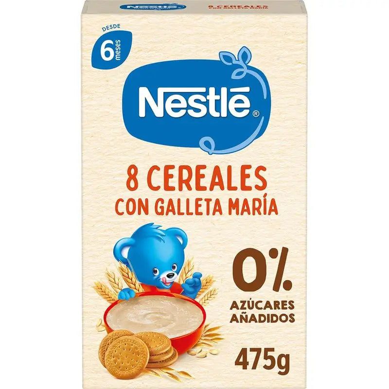 Nestlé 6-Pack of 6 porridges 8 Cereals with Maria biscuit, 475g