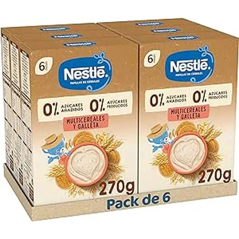 NESTLÉ 6-Pack Multigrain Selection 0% Dry Food Biscuit, 270g