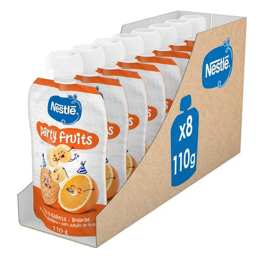 NESTLÉ Pack Pure Party Fruits Pouch , 110g x 8 units