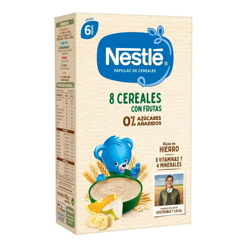 Nestlé Baby Food 8 Cereals with Fruit , 475g