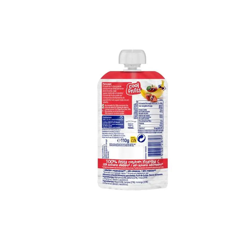 Nestlé Puree Cool Fruits Sachet, 110 g