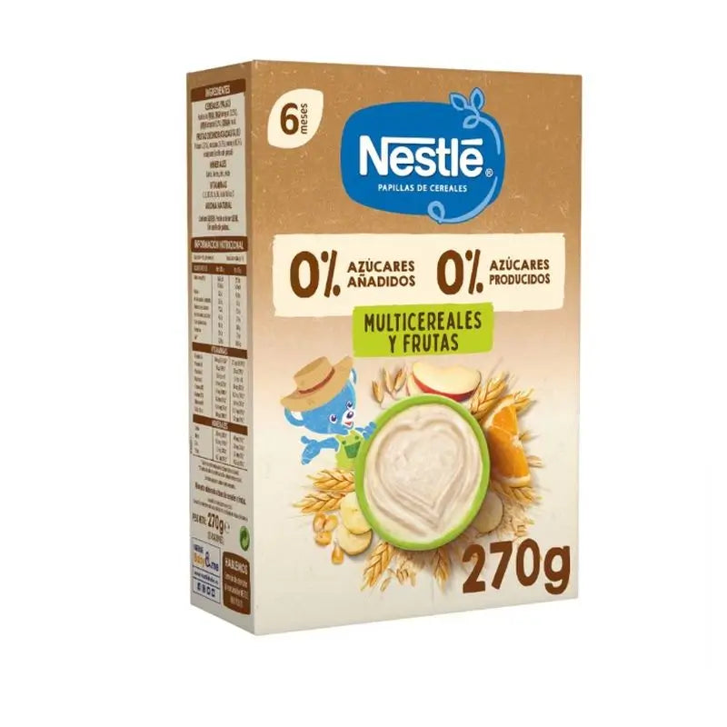 NESTLÉ Papilla 0%0% Multicereal with fruit,270gr