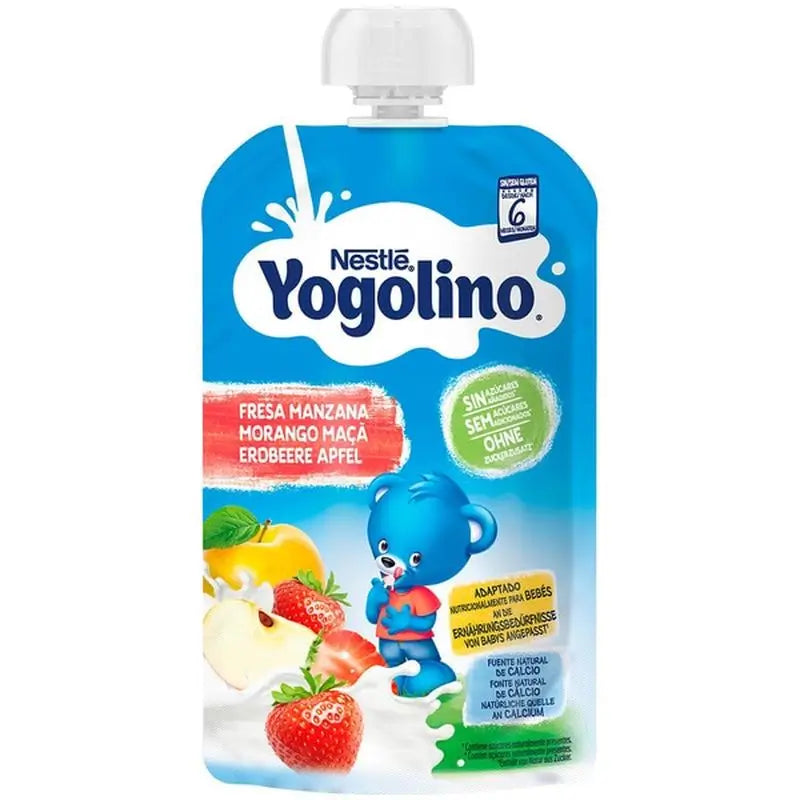 Yogolino Bolsita De Fresa Manzana Sin Azúcar, 100g