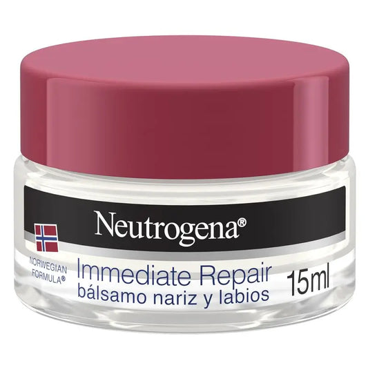 Neutrogena, Nose & Lip Balm, Norwegian Formula, Moisturising & Repairing Cream, Quick Absorption, 15 Ml