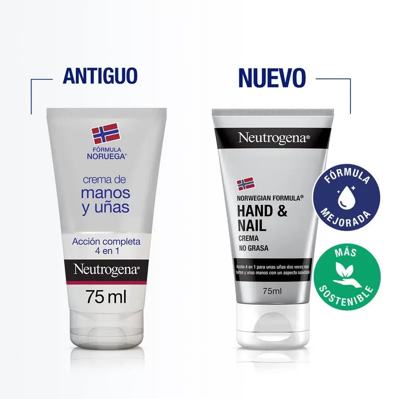 Neutrogena Hand & Nail Cream, Stronger Nails, 75 ml