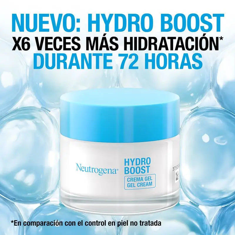 Neutrogena, Hydro Boost Facial Moisturising Gel Cream with Hyaluronic Acid and Naturally Sourced Trehalose for the Face, 50 Ml