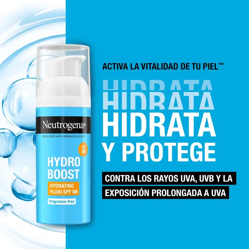 Neutrogena Hydro Boost Moisturising Fluid Spf 50, 50 Ml