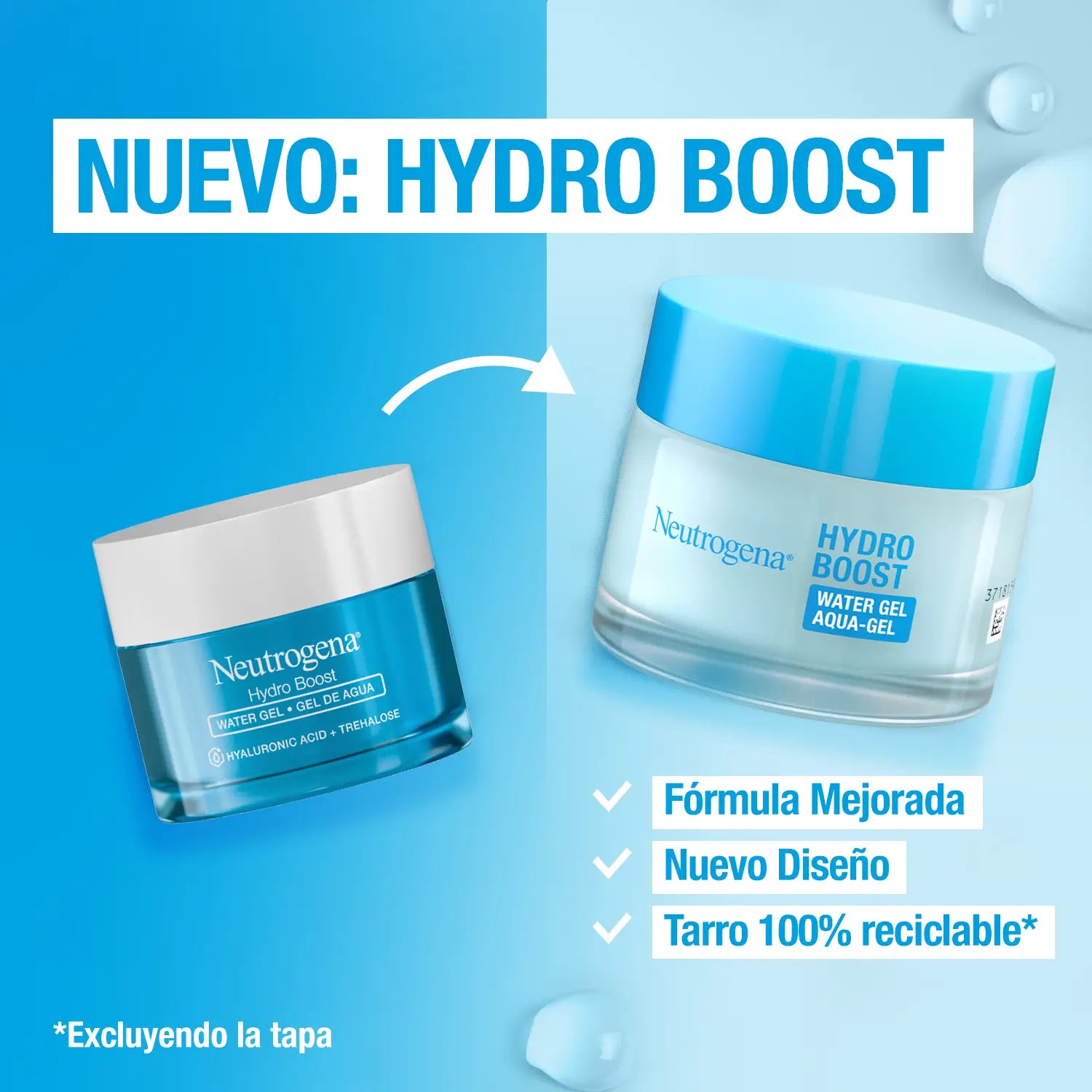 Neutrogena, Hydro Boost Water Gel, Normal to Combination Skin, Non-Greasy Long Lasting Moisture, 50 Ml