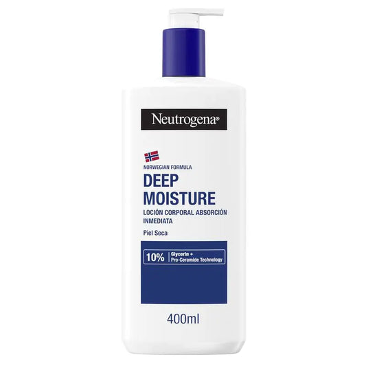 Neutrogena Loción Corporal Hidratación Profunda, Piel Seca, 400 ml