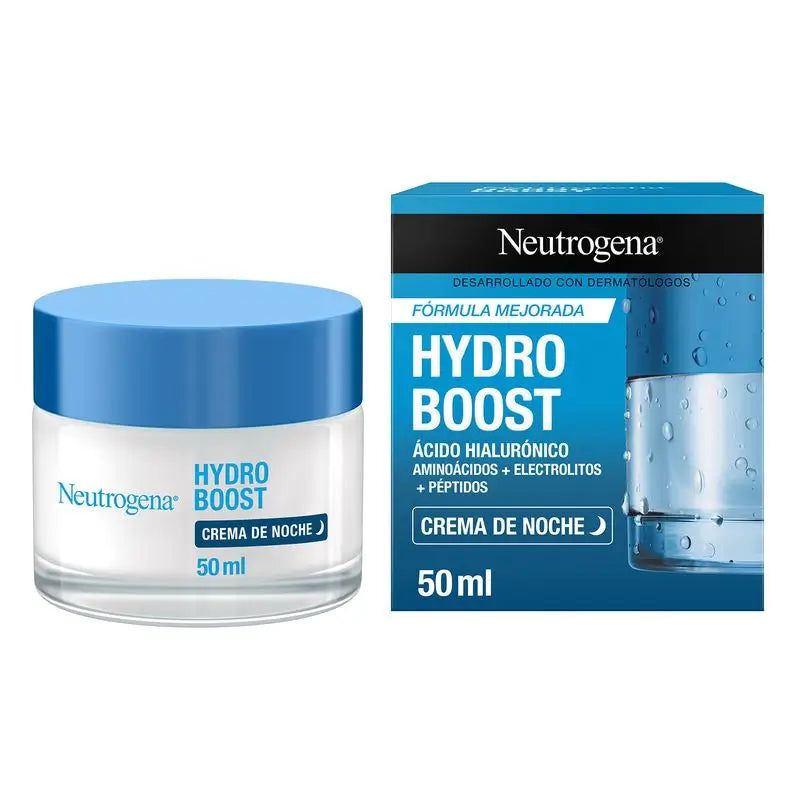 Neutrogena Mascarilla De Noche Hidratante Hydro Boost, Textura Gel, Con Ácido Hialurónico, 50 Ml