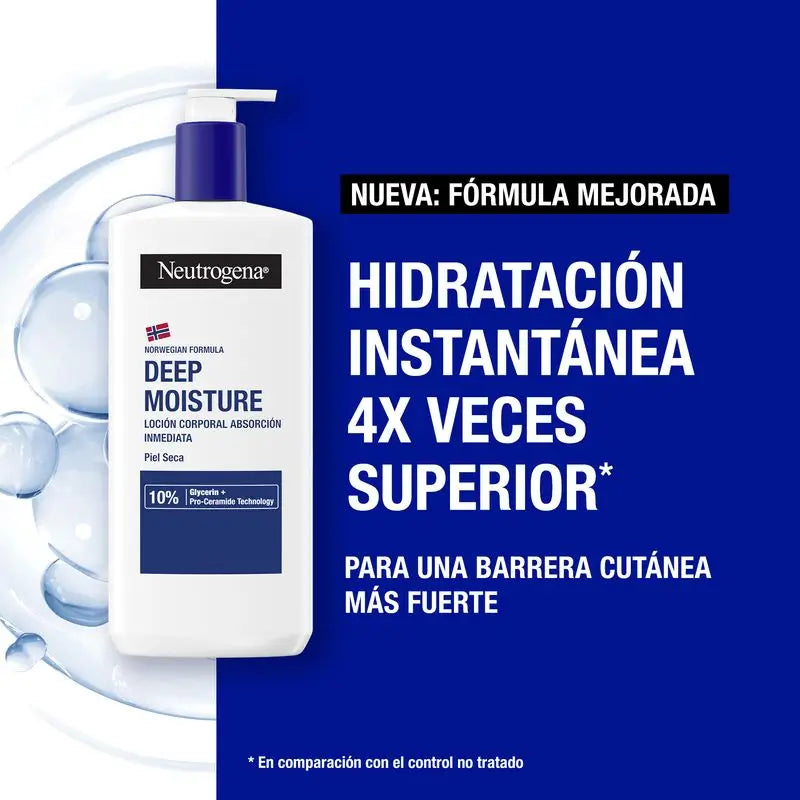 Neutrogena Norwegian Formula Deep Moisture Pack Immediate Absorption Lotion, 2 X 750 Ml