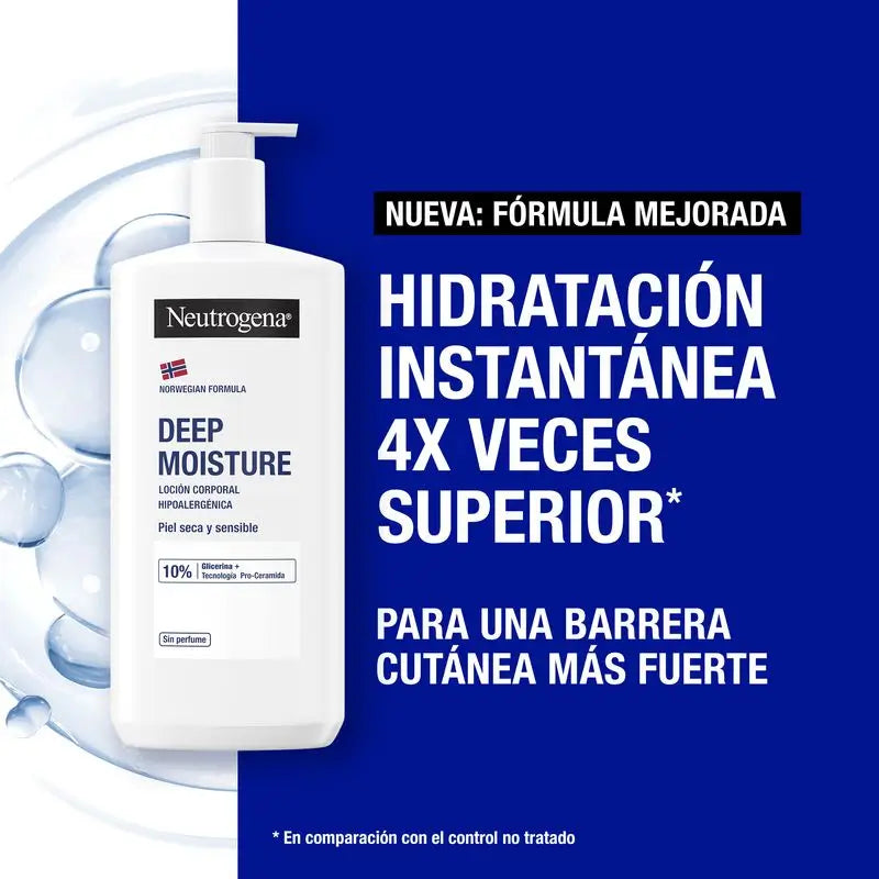 Neutrogena Norwegian Formula Deep Moisture Pack Hypoallergenic Body Lotion, 2 X 750 Ml