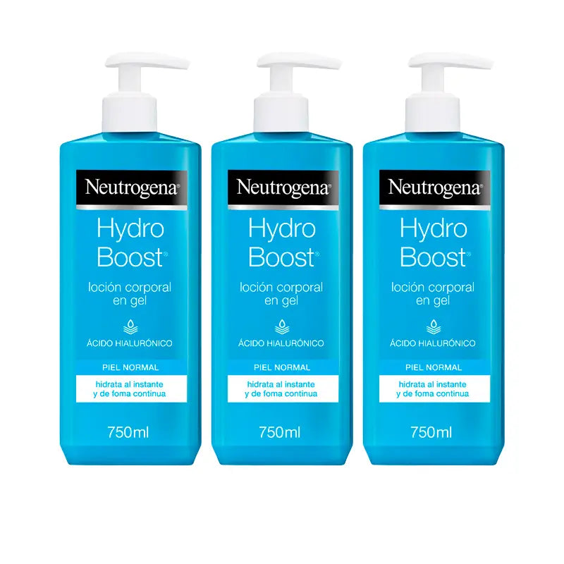 Neutrogena Triplo Hydro Boost Moisturising Body Lotion Gel, 3x750ml