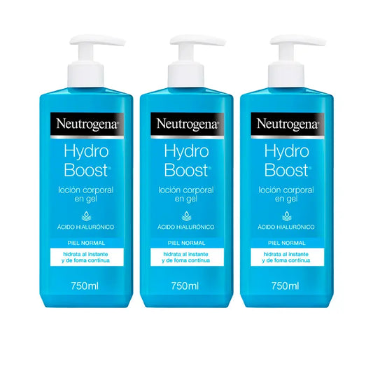 Neutrogena Triplo Hydro Boost Moisturising Body Lotion Gel, 3x750ml