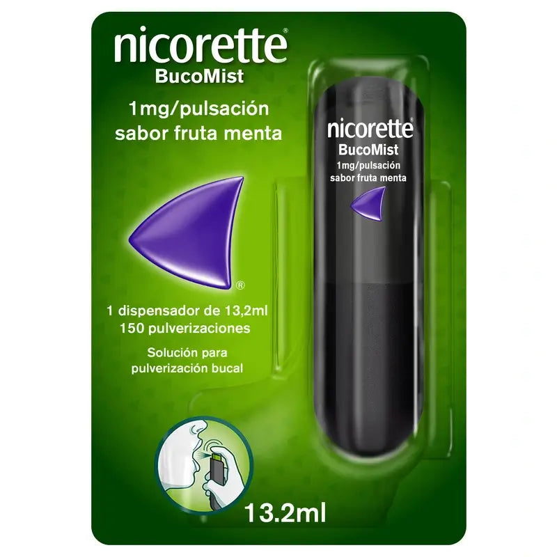 Nicorette Bucomist Nicotine Mint Fruit Flavoured Mouth Spray