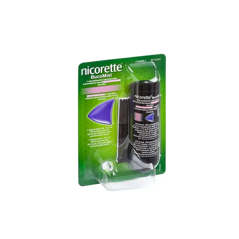 Nicorette Bucomist Spray Bucal De Nicotina Sabor Fruta Menta