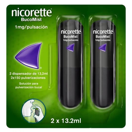 Nicorette Bucomist 1 mg/Pulse Mouth Spray Solution, 2x13.2 ml