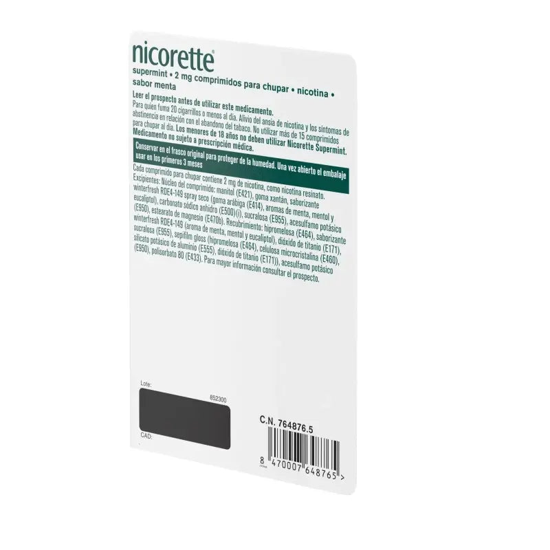 Nicorette Supermint Efg 2 Mg , 40 sucking tablets