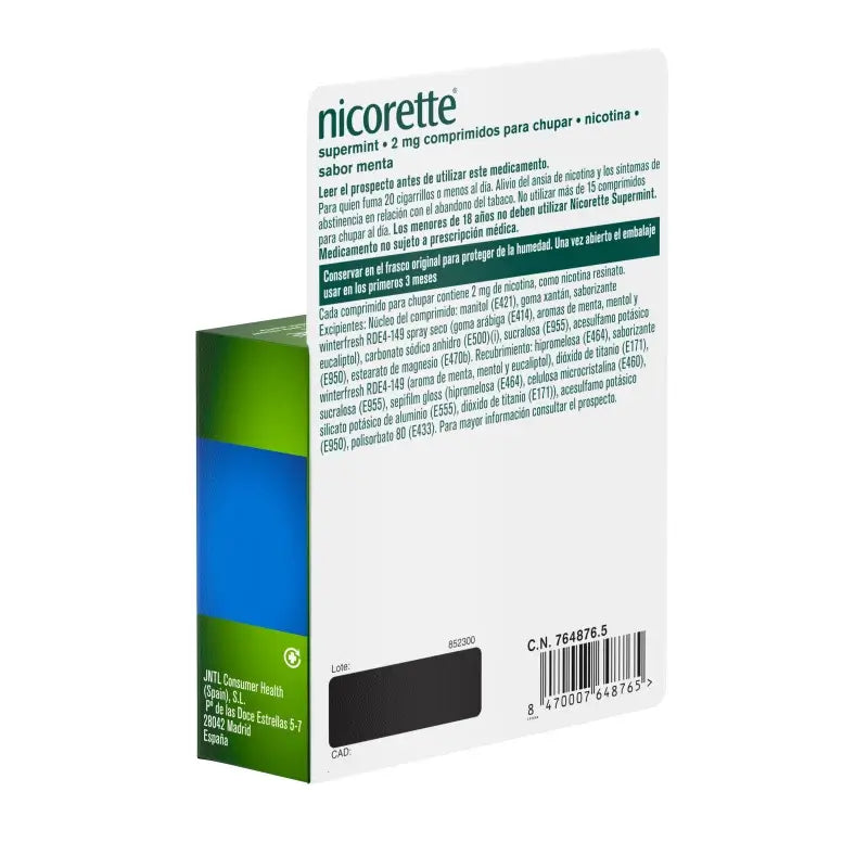 Nicorette Supermint Efg 2 Mg , 40 sucking tablets