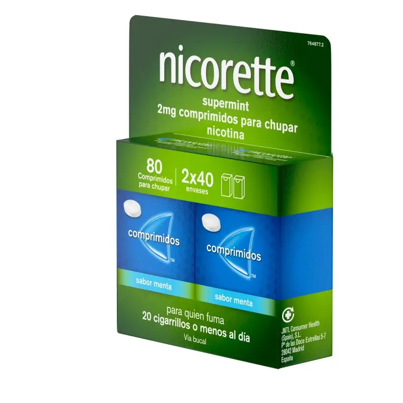 Nicorette Supermint Efg 2 Mg , 80 sucking tablets