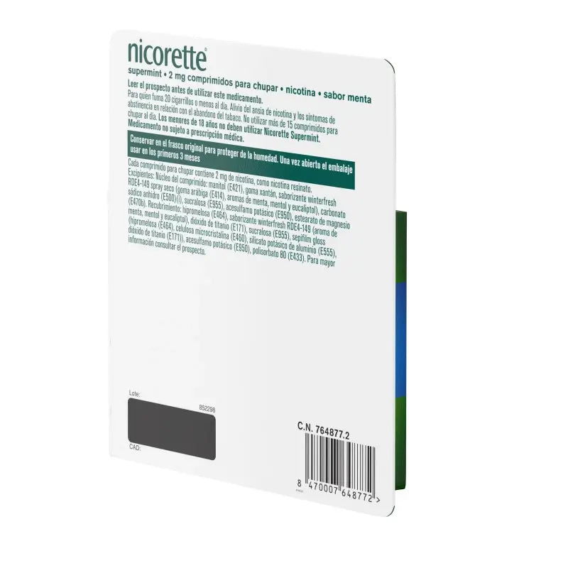 Nicorette Supermint Efg 2 Mg , 80 sucking tablets