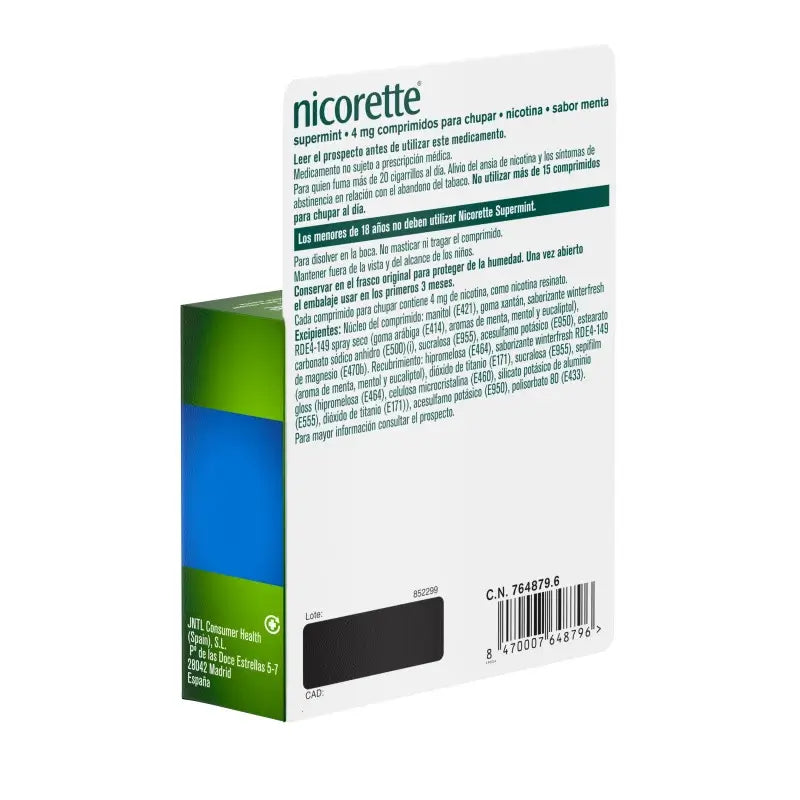 Nicorette Supermint Efg 4 Mg , 40 sucking tablets