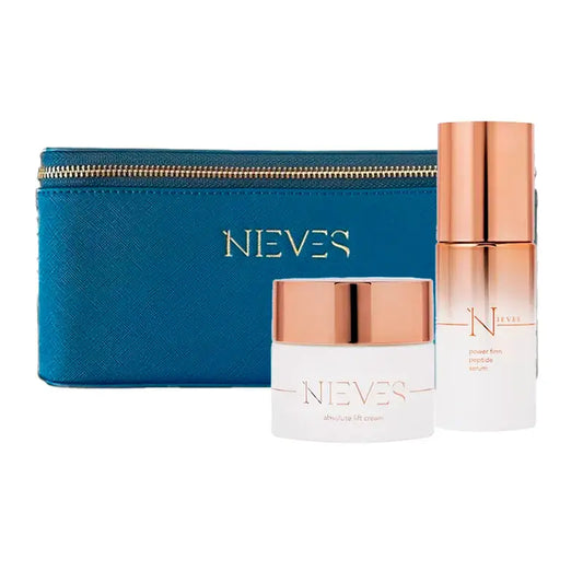 Nieves By Nieves Álvarez Pack Firming Serum Power Firm Peptide, 30 Ml + Firming Facial Cream Lift Cream, 50 Ml + Toiletry Bag