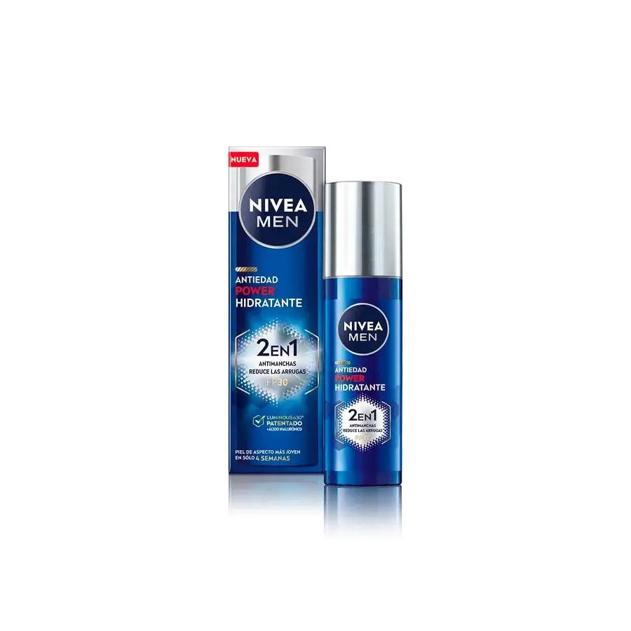 Nivea Men Power Anti-Spot & Wrinkle Moisturiser 2In1 Fp30, 50 ml