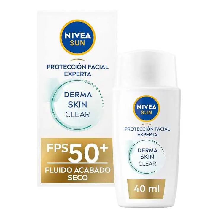 Nivea Sun Derma Skin Facial Sun Protection Fluid Fp50+, 40 ml