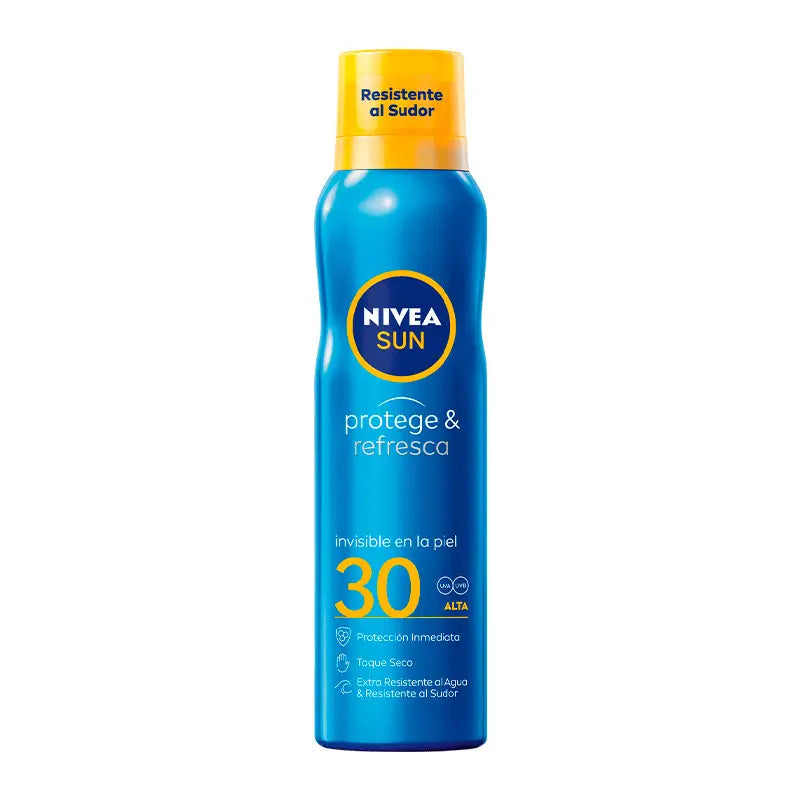 NIVEA Sun SPF30 Protege & Refresca Spray Bruma Solar Invisible, 200 ml