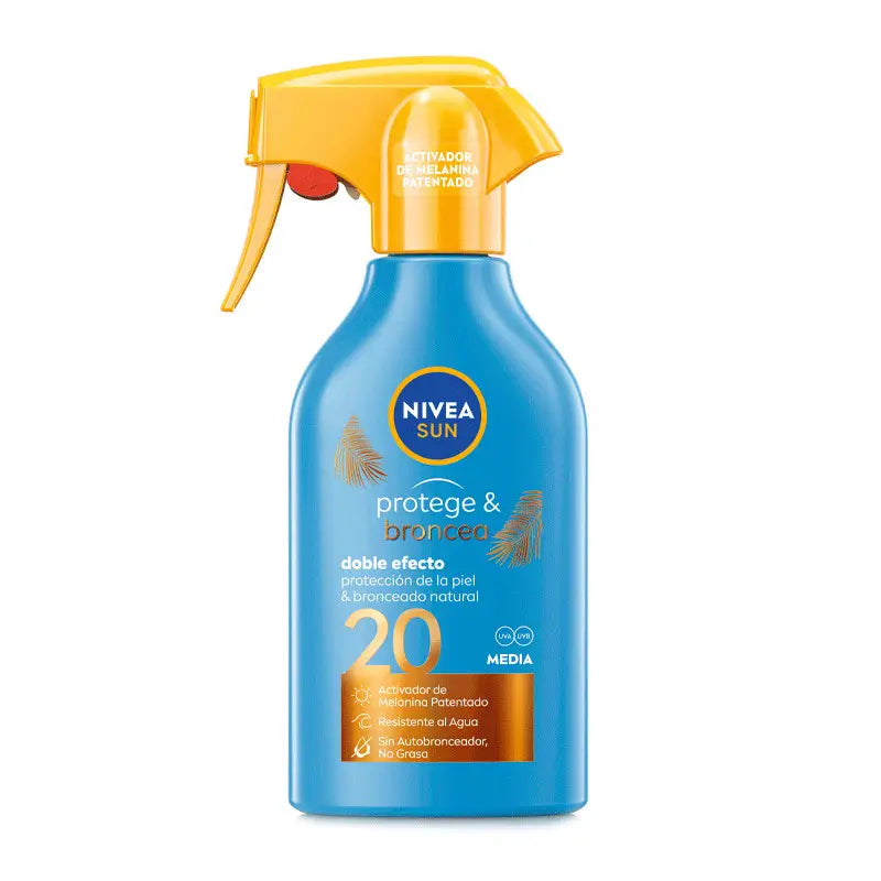 NIVEA Sun Protege & Broncea Spray Solar Fp20, 270 ml