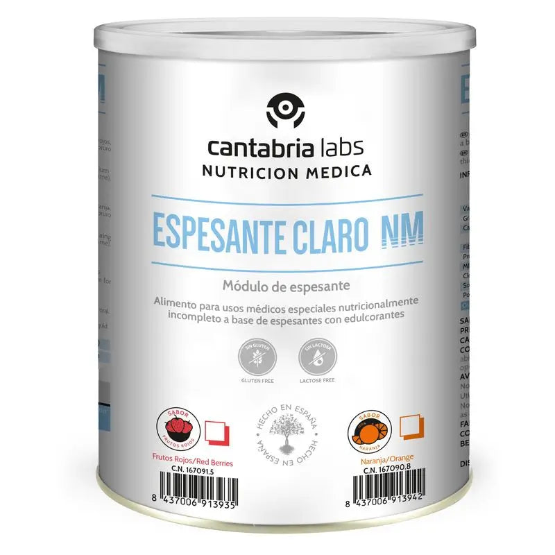 Orange Clear Thickener, 400 grams, Cantabria Labs Nutrición Médica