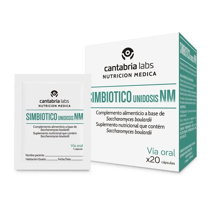 Simbiotico Unidosis, 20 capsules, Cantabria Labs Nutrición Médica