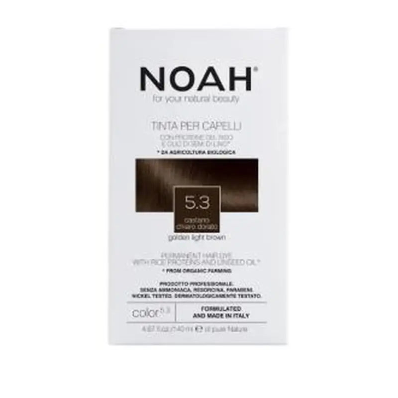 Noah Tinte Capilar Castaño Claro Dorado 5.3 140Ml. 