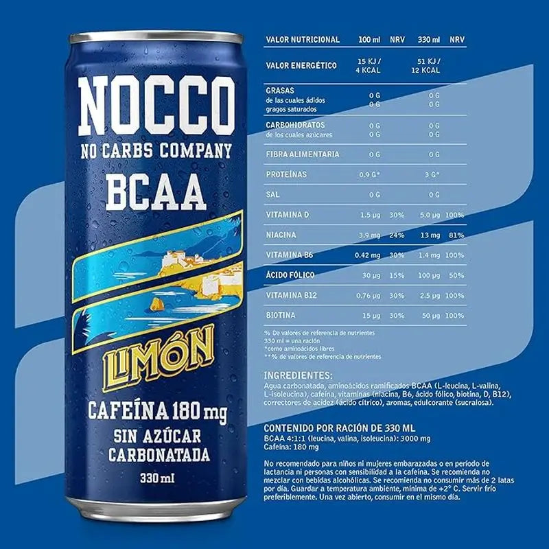 Nocco Bcaa Lemon Del Sol, 330 ml