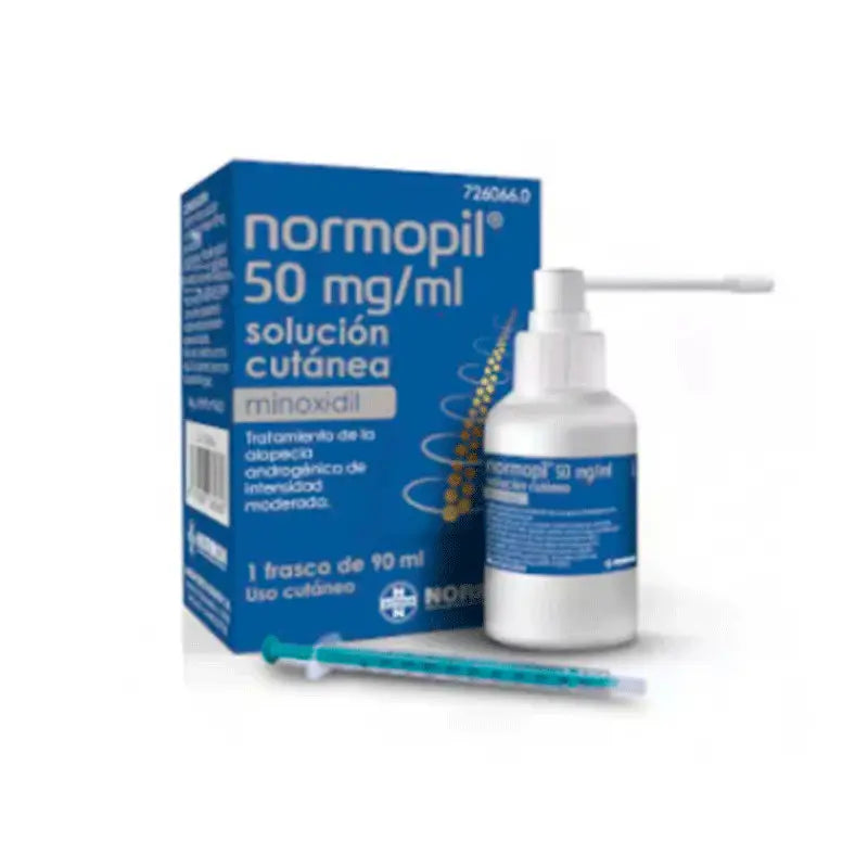 Normopil 50 mg/ ml Minoxidil 1 Frasco Solucion Cutanea, 90 ml