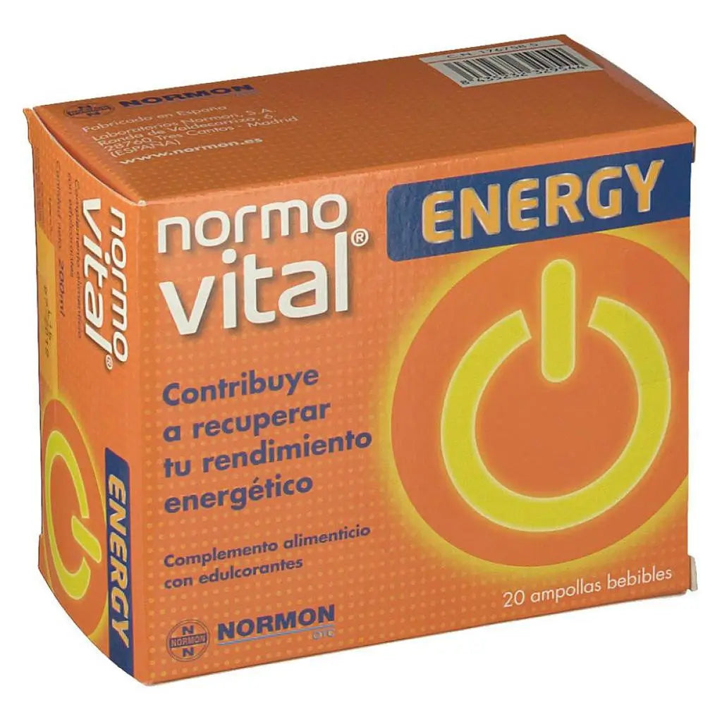 Normovital Energy 20 Ampollas