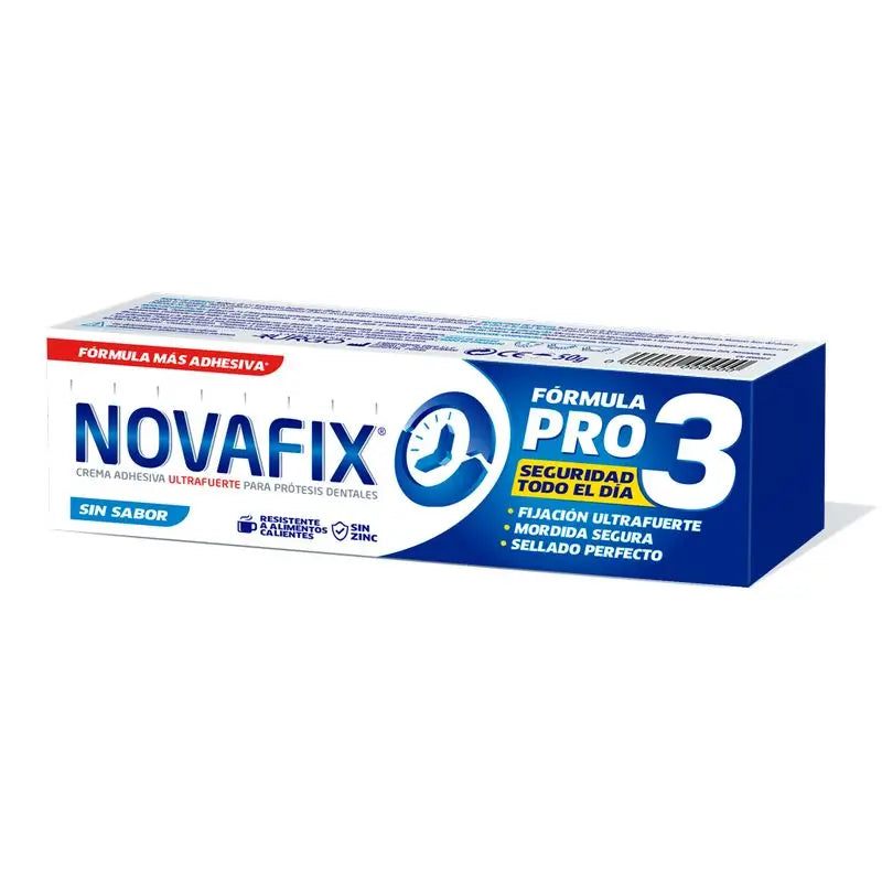 Novafix Pro3 Flavourless Denture Adhesive Cream , 50 g