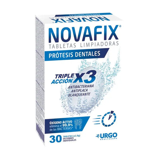 Novafix 3 In 1 Cleansing Tablets, 30 Tablets