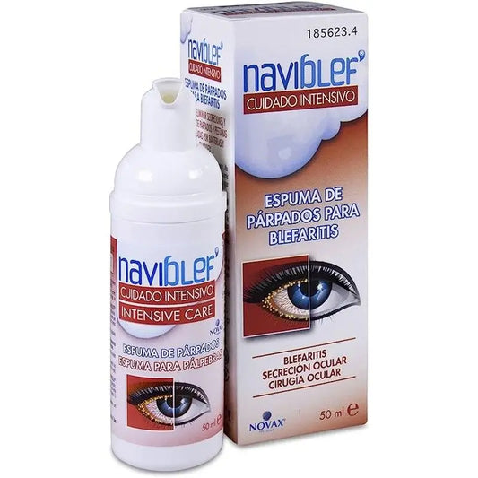 Novax Naviblef Intensive Care Blepharitis Eyelid Foam, 50 ml