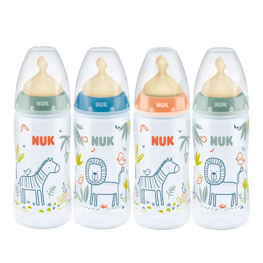 NUK Biberón First Choice Jungle 6-18 L Latex 300 ml, 1 unidad