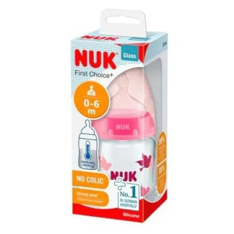 Nuk Biberon Fc+ Tc Cristal 0-6 M Silicone Girl 120Ml.