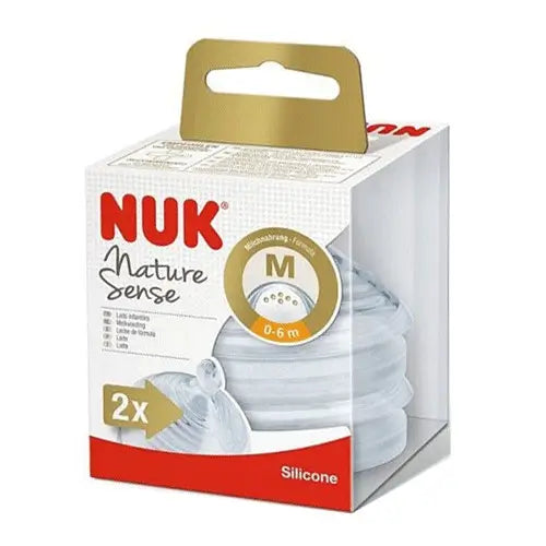 NUK Nature Sense Tetina Silicona Anticólico T.M 6-18M 2 unidades