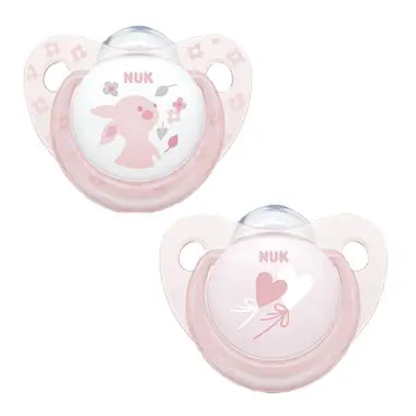 NUK Chupete Classic Rose Silicona 6-18M 2 unidades