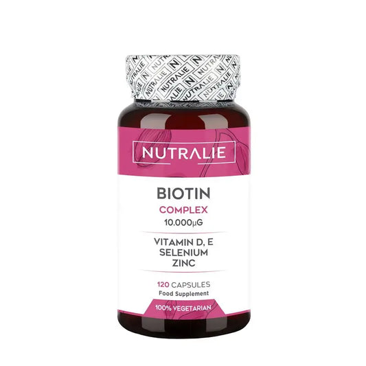 Nutralie Biotin With Vit D & E 10000Mcg Hair, Skin, Nails , 120 capsules