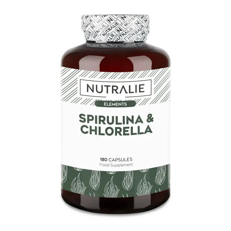 Nutralie Spirulina & Chlorella Energy & Strength 1800Mg , 180 capsules