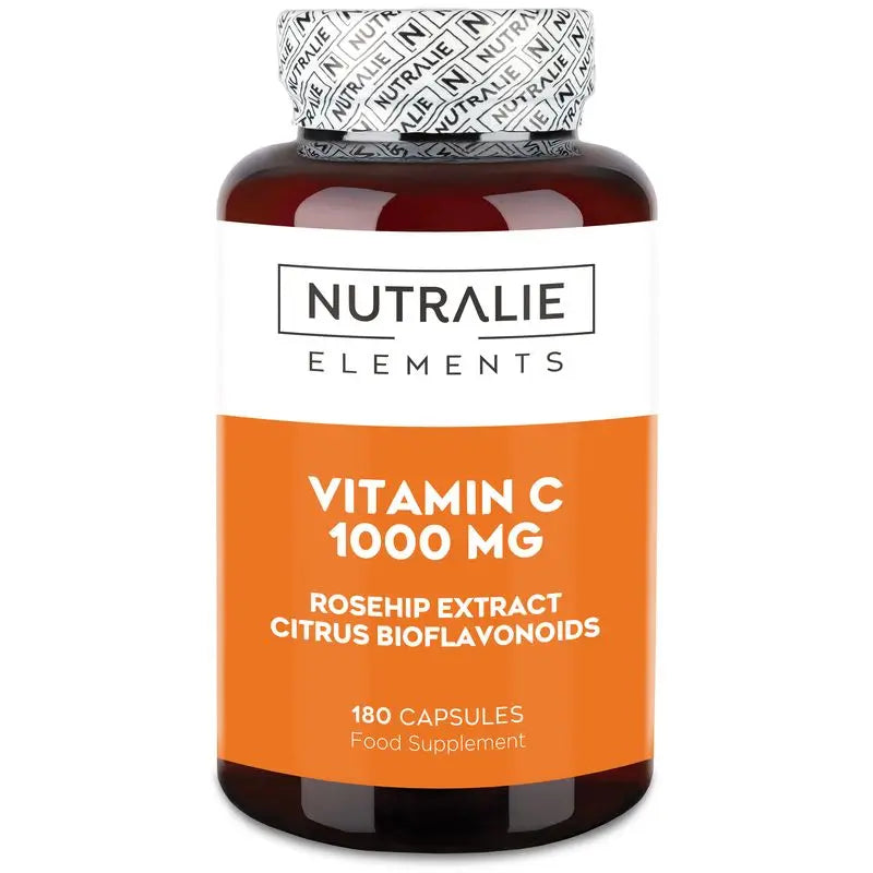 Nutralie Vitamin C 1000Mg with Rosa Canina Antioxidant , 180 capsules