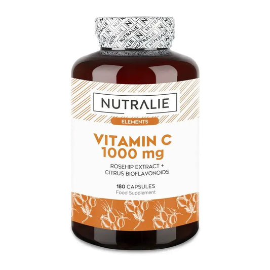 Nutralie Vitamin C 1000Mg with Rosa Canina Antioxidant , 180 capsules