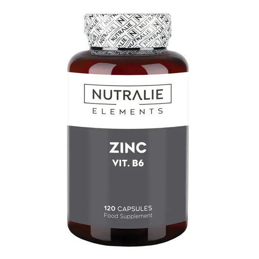 Nutralie Zinc With Vitamin B6 Acne Hair Skin Vegan , 120 capsules