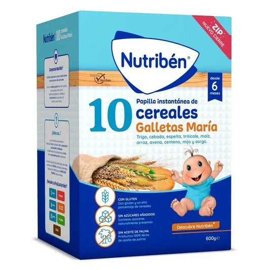 Nutriben 10 Cereals With Maria Crackers, 600 g